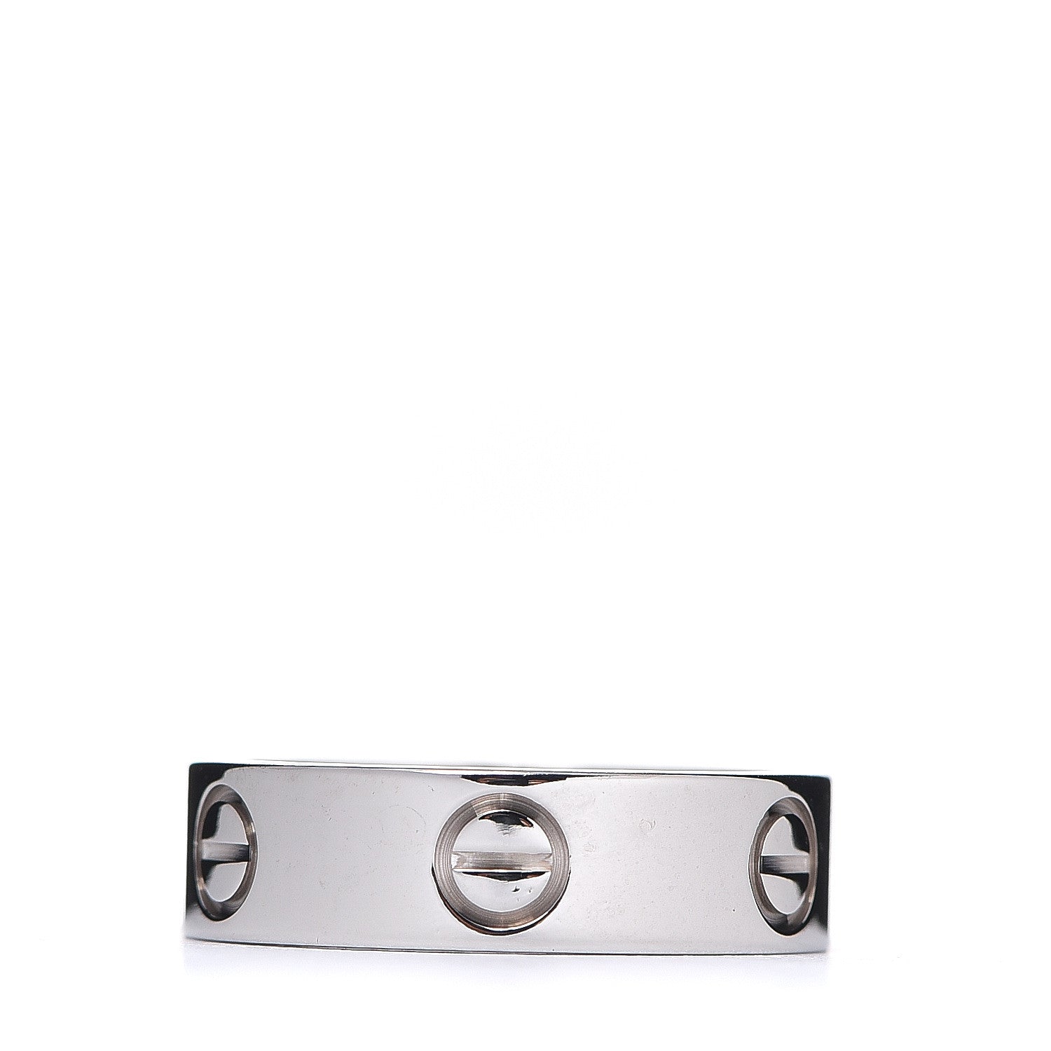 Cartier 18K White Gold 5.5mm LOVE Ring 52 6 2 of 4