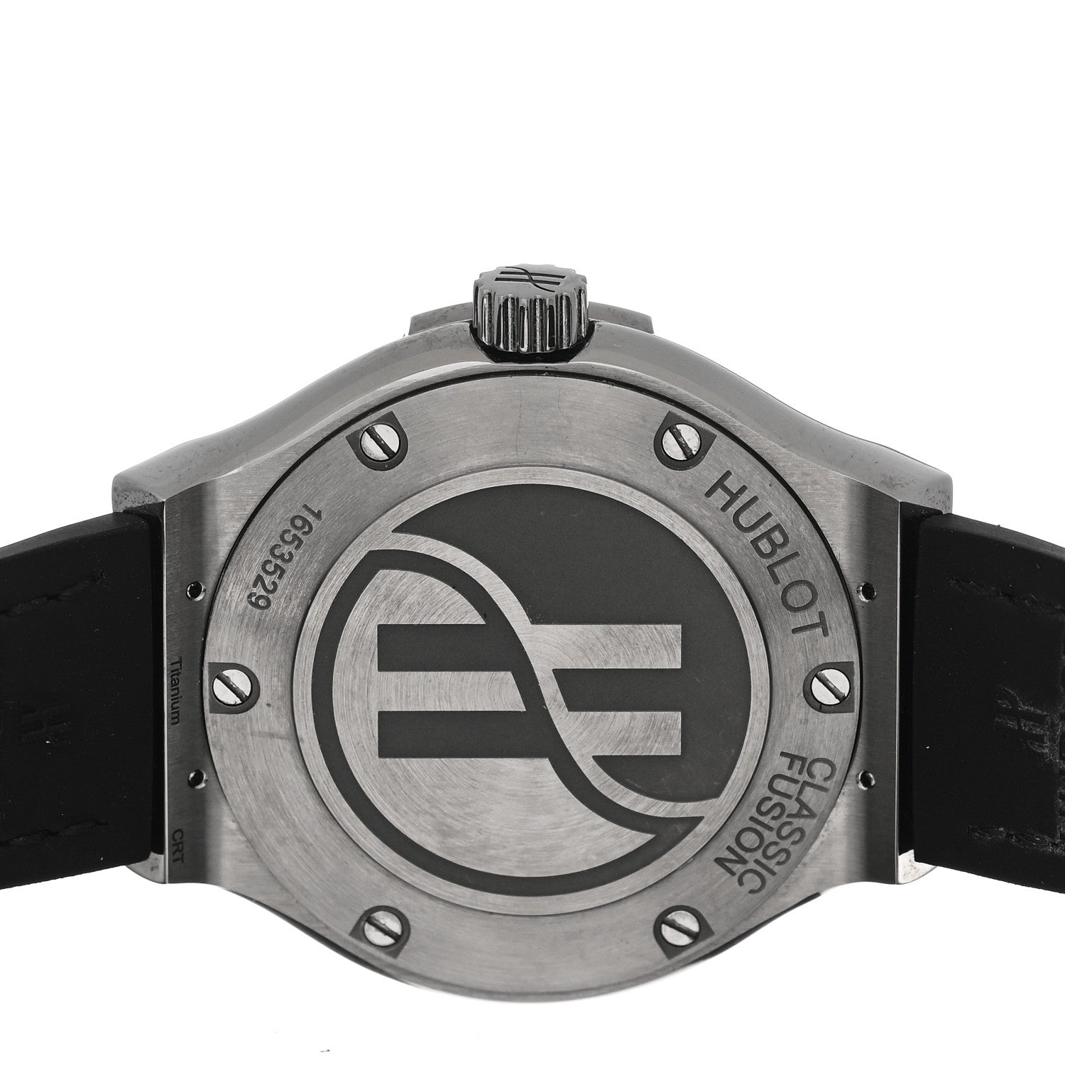 Hublot Titanium Alligator Diamond Bezel 33mm Classic Fusion Quartz Watch 581.NE.6070.LR.1204 4 of 5