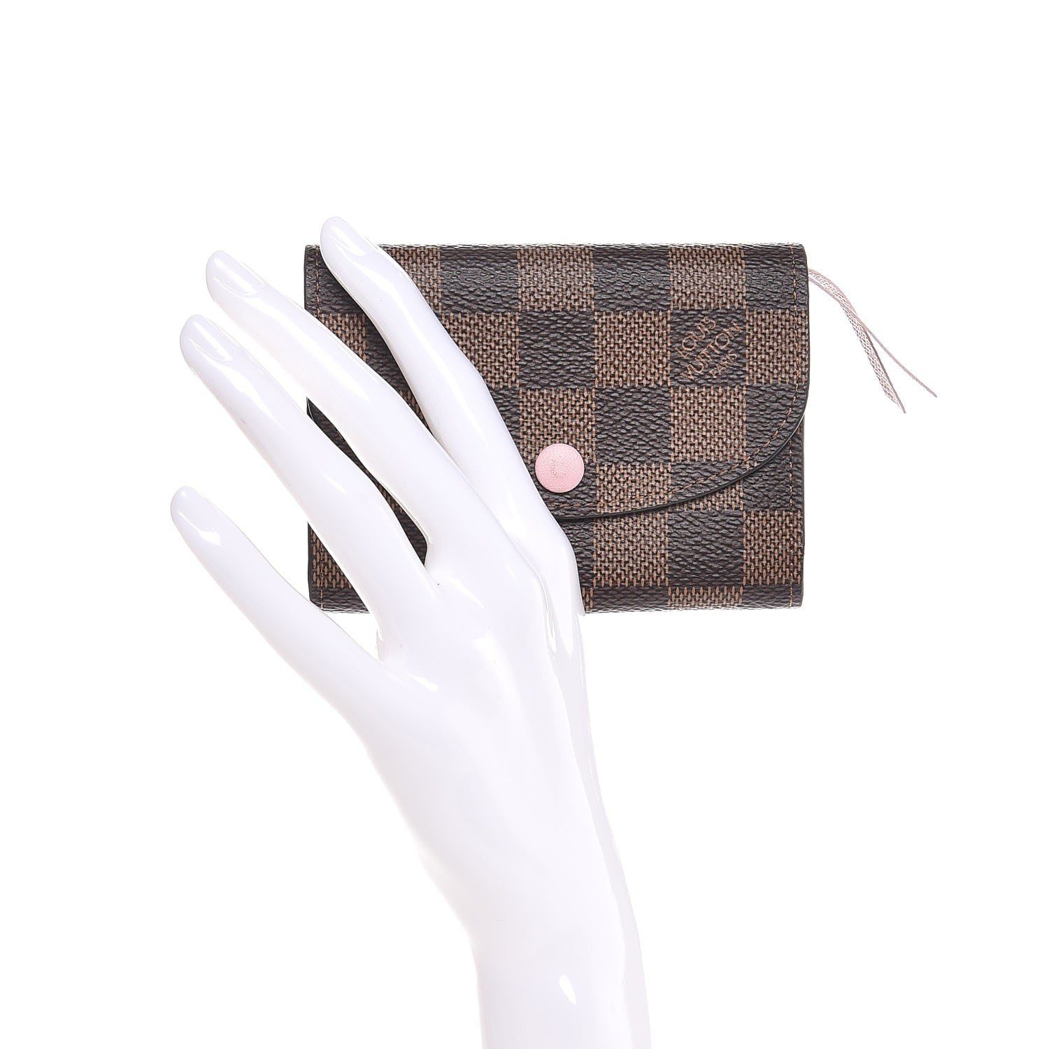 Louis Vuitton Damier Ebene Rosalie Coin Purse Rose Ballerine 3 of 6