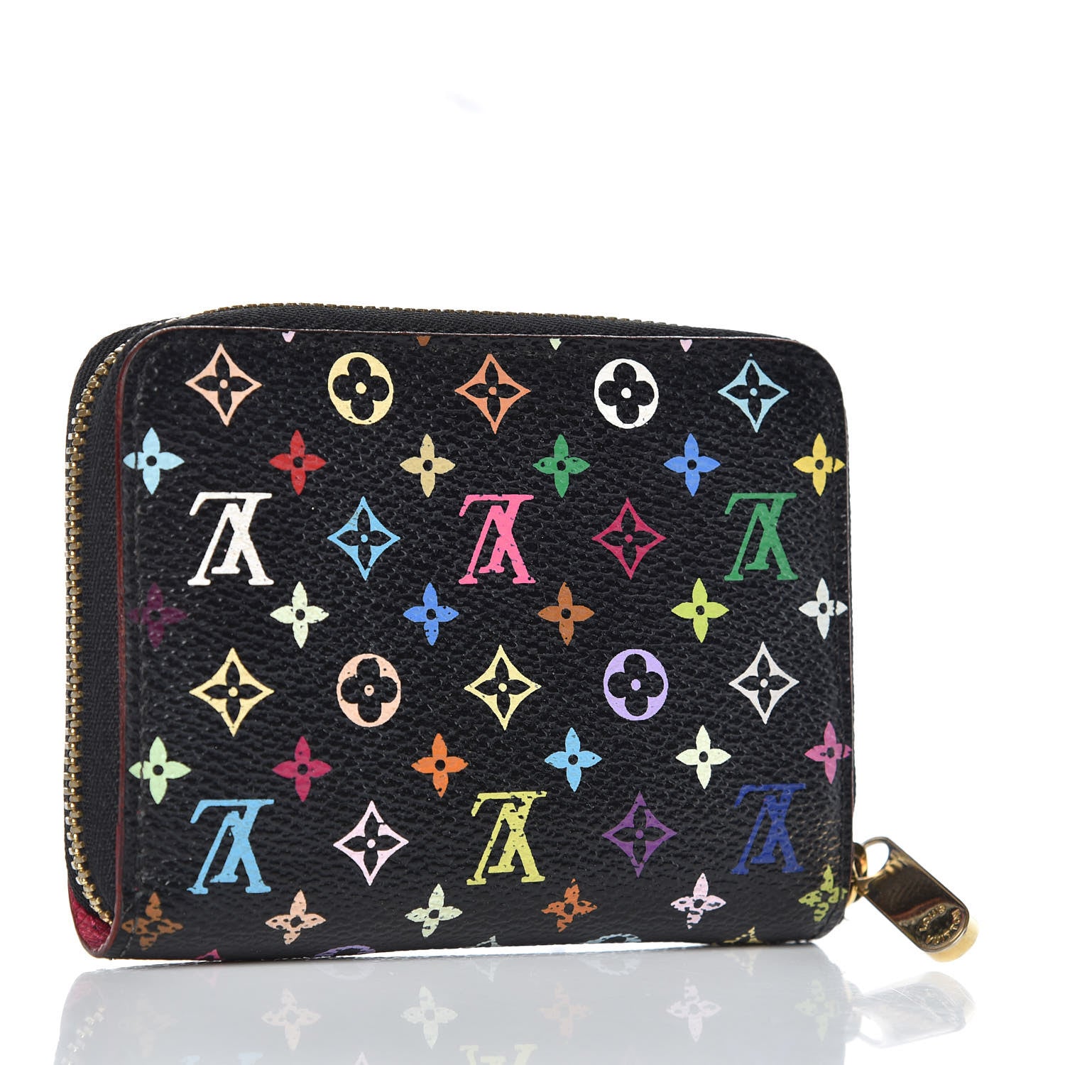 Louis Vuitton Monogram Multicolor Zippy Coin Purse Black Grenade 3 of 7