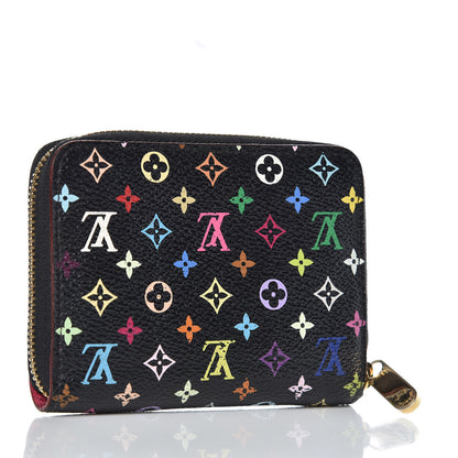 Louis Vuitton Monogram Multicolor Zippy Coin Purse Black Grenade 3 of 7