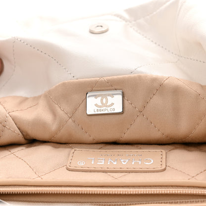 Chanel Shiny Calfskin Quilted Small Chanel 22 White 8 of 11