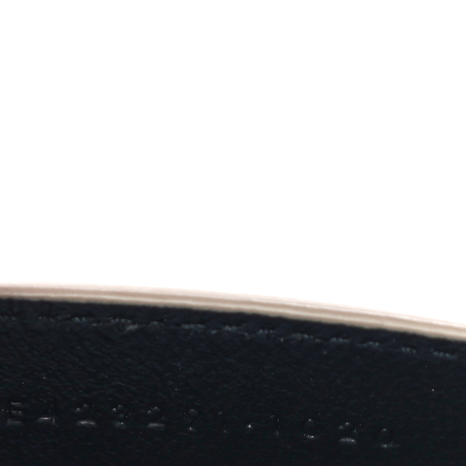 Saint Laurent Grain De Poudre Matelasse Chevron Monogram Credit Card Case Dark Beige 7 of 10