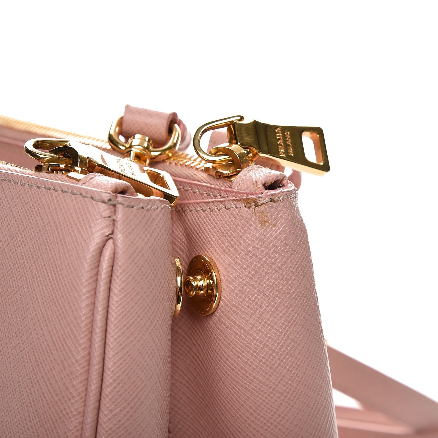 Prada Saffiano Small Galleria Double Zip Tote Orchidea 15 of 15