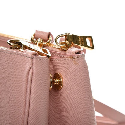 Prada Saffiano Small Galleria Double Zip Tote Orchidea 15 of 15