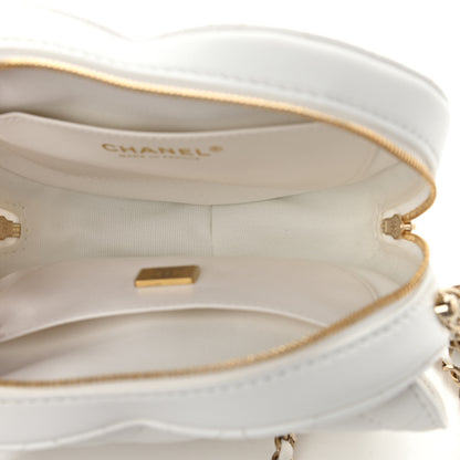 Chanel Lambskin Quilted CC In Love Heart Bag White 5 of 11