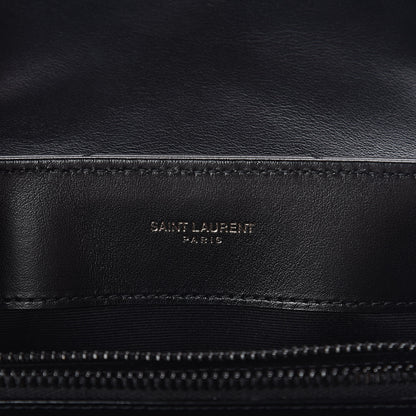 Saint Laurent Calfskin Y Quilted Monogram Small Loulou Chain Satchel Black 6 of 9