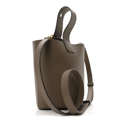 Loewe Soft Grained Calfskin Mini Pebble Bucket Bag Taupe 3 of 9