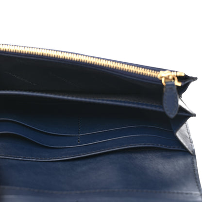 Burberry Grainy Calfskin House Check Porter Continental Wallet Navy 5 of 7