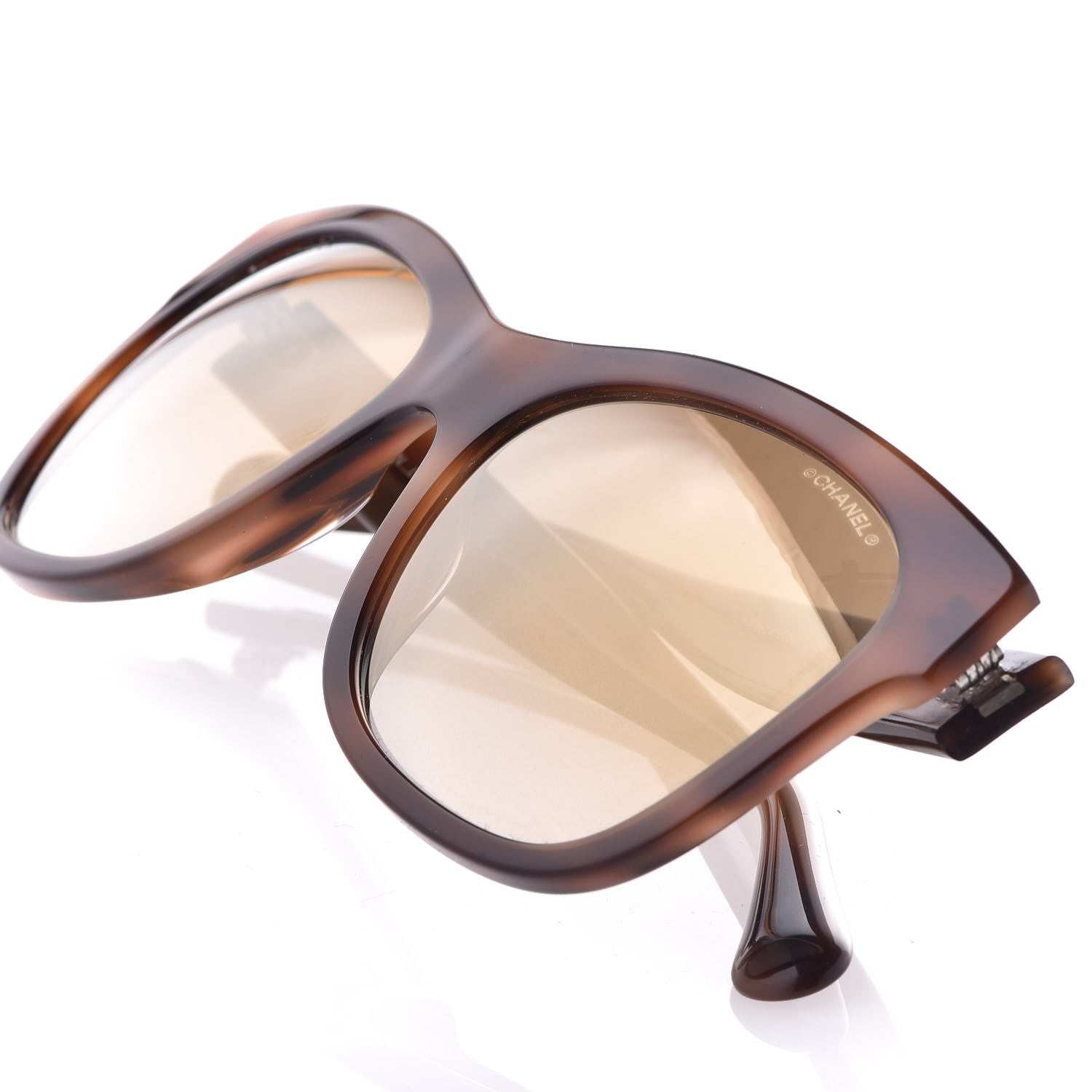 Chanel Acetate Square Sunglasses 5380 Brown 5 of 10