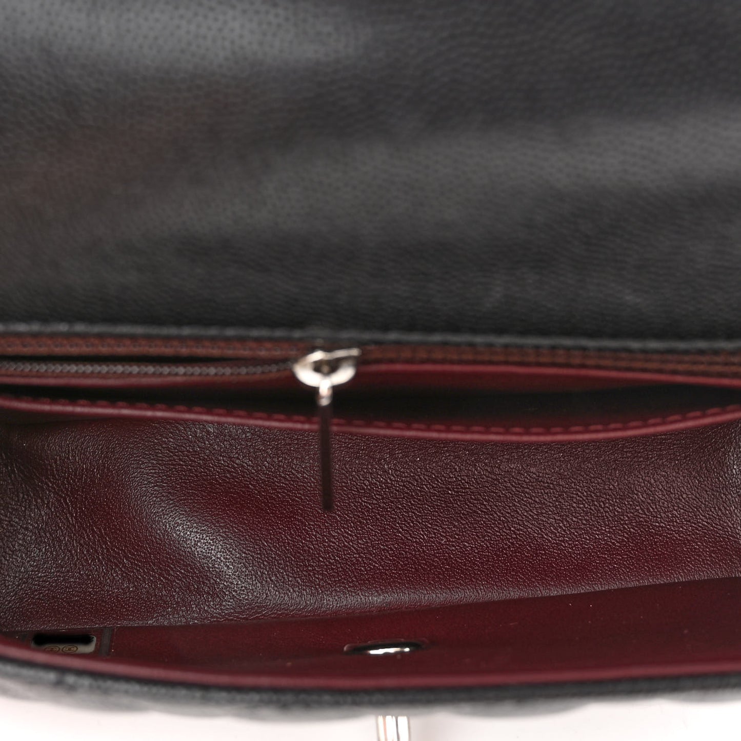 Caviar Quilted Mini Rectangular Flap Black