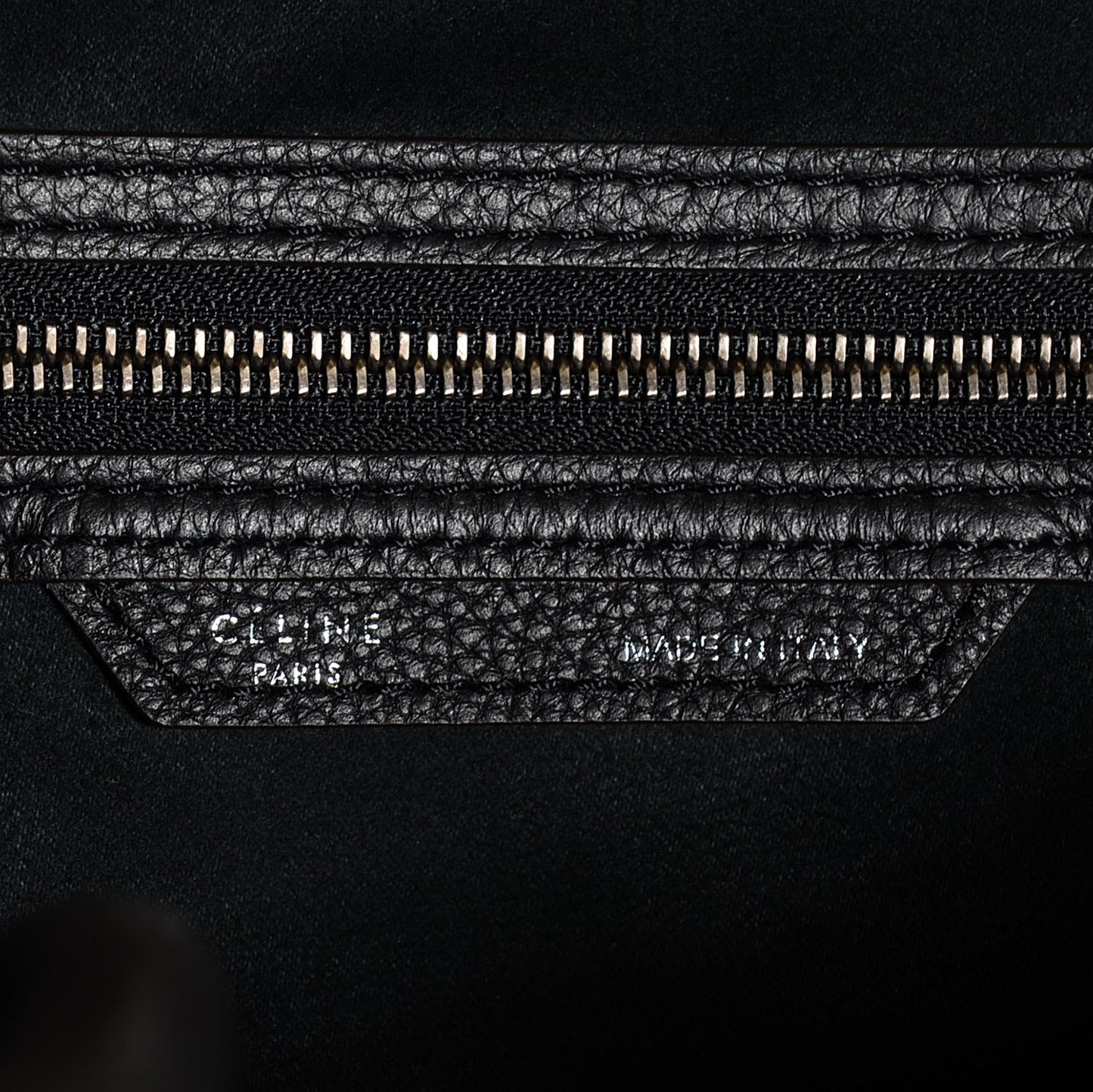 Drummed Calfskin Mini Luggage Black