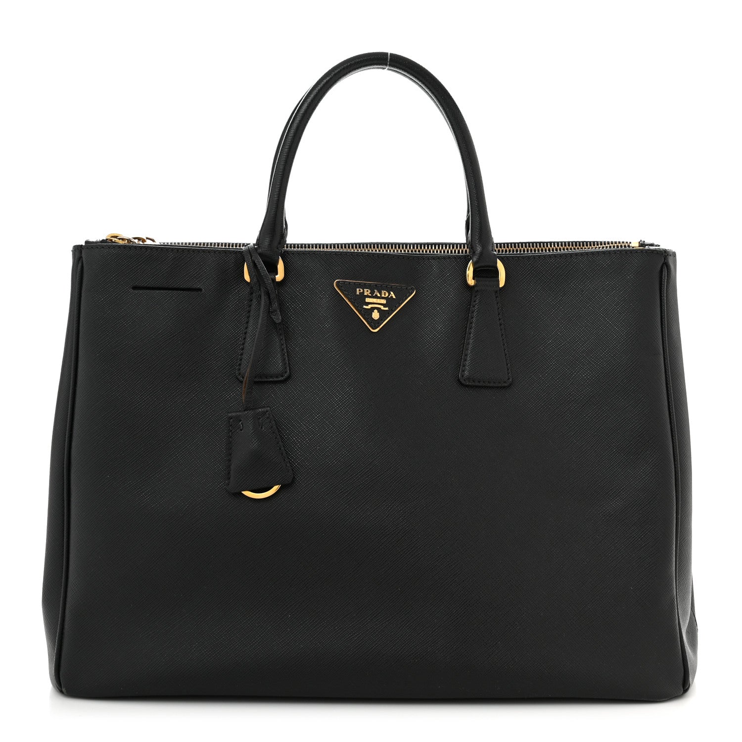 Prada Saffiano Large Galleria Double Zip Tote Black 1 of 16
