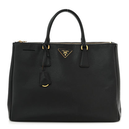 Prada Saffiano Large Galleria Double Zip Tote Black 1 of 16