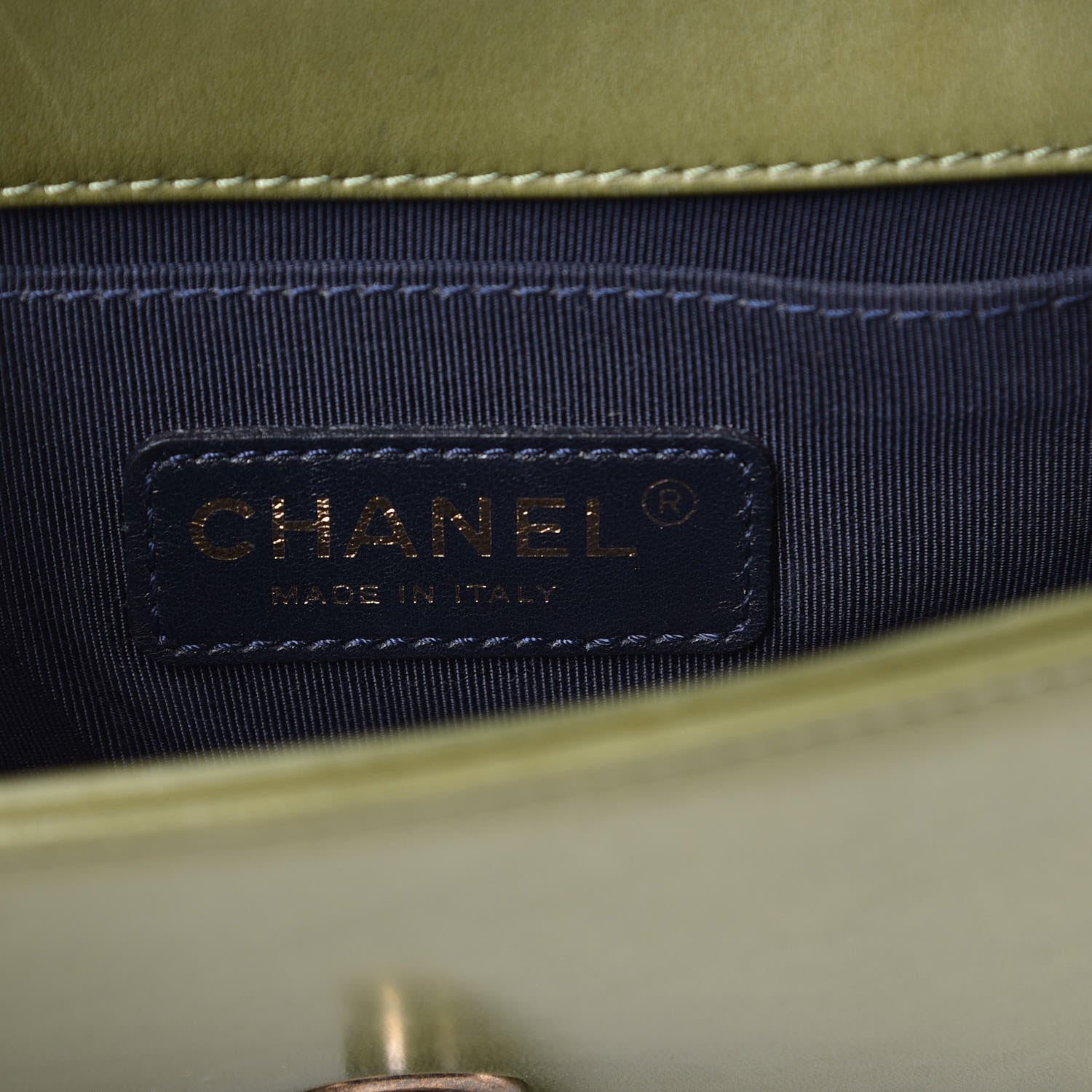 Chanel Velvet Tweed Small Boy Flap Green 6 of 12