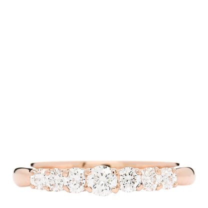 Parker & West by FASHIONPHILE 18K Rose Gold Diamond .50ctw Half Eternity Ring 51 5.75 1 of 10