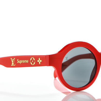 Louis Vuitton X SUPREME Downtown Sunglasses Red 7 of 8