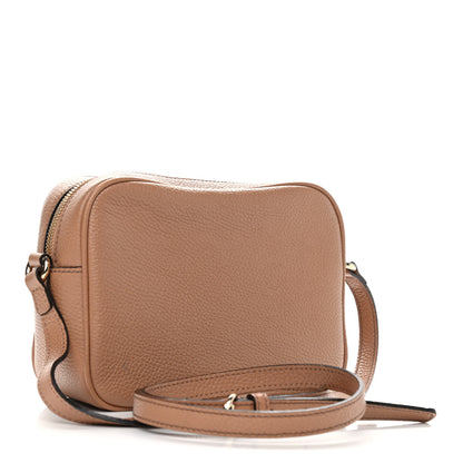 Gucci Pebbled Calfskin Small Soho Disco Bag Camelia 3 of 15