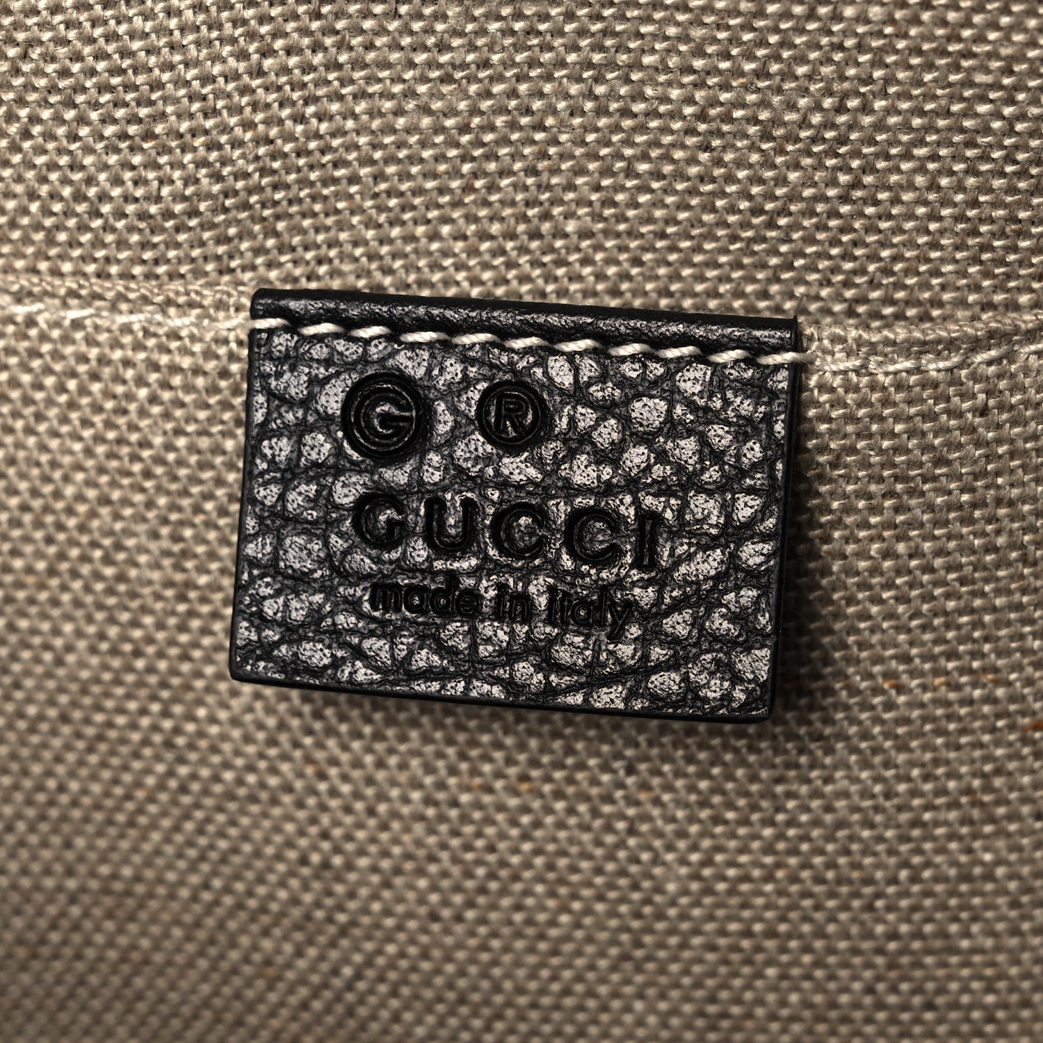 Gucci Pebbled Calfskin Large Bamboo Clutch Black 6 of 10