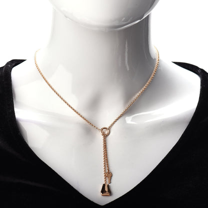 Hermes 18K Rose Gold PM Kelly Clochette Necklace 2 of 5