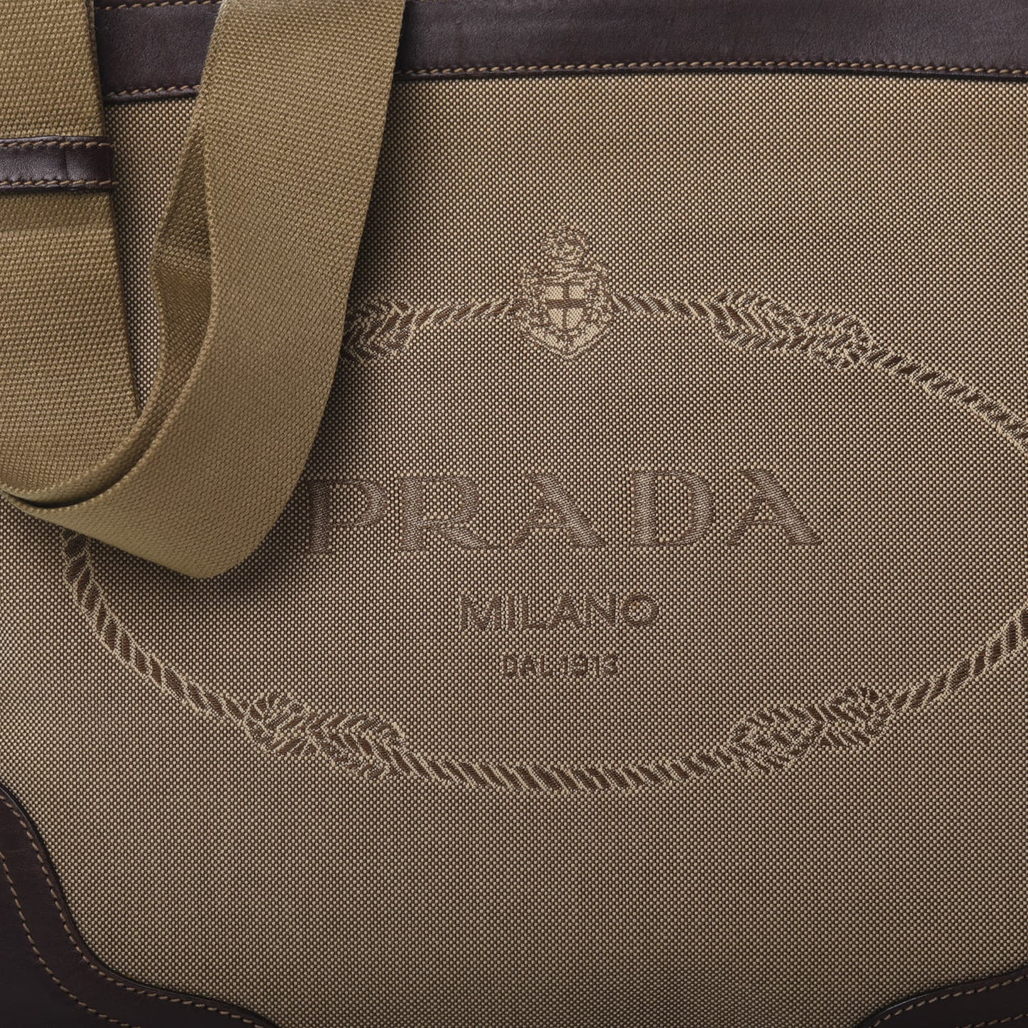 Jacquard Logo Small Flat Messenger Bag Corda Moro