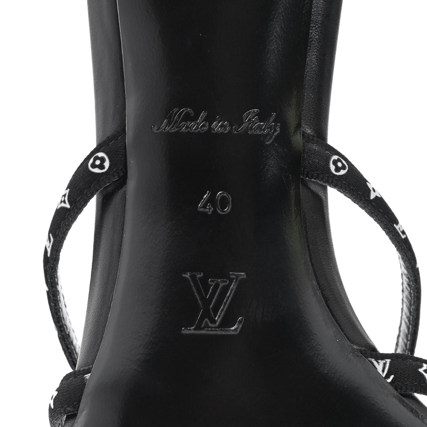Satin Calfskin Citizen Thong Sandal 40 Black