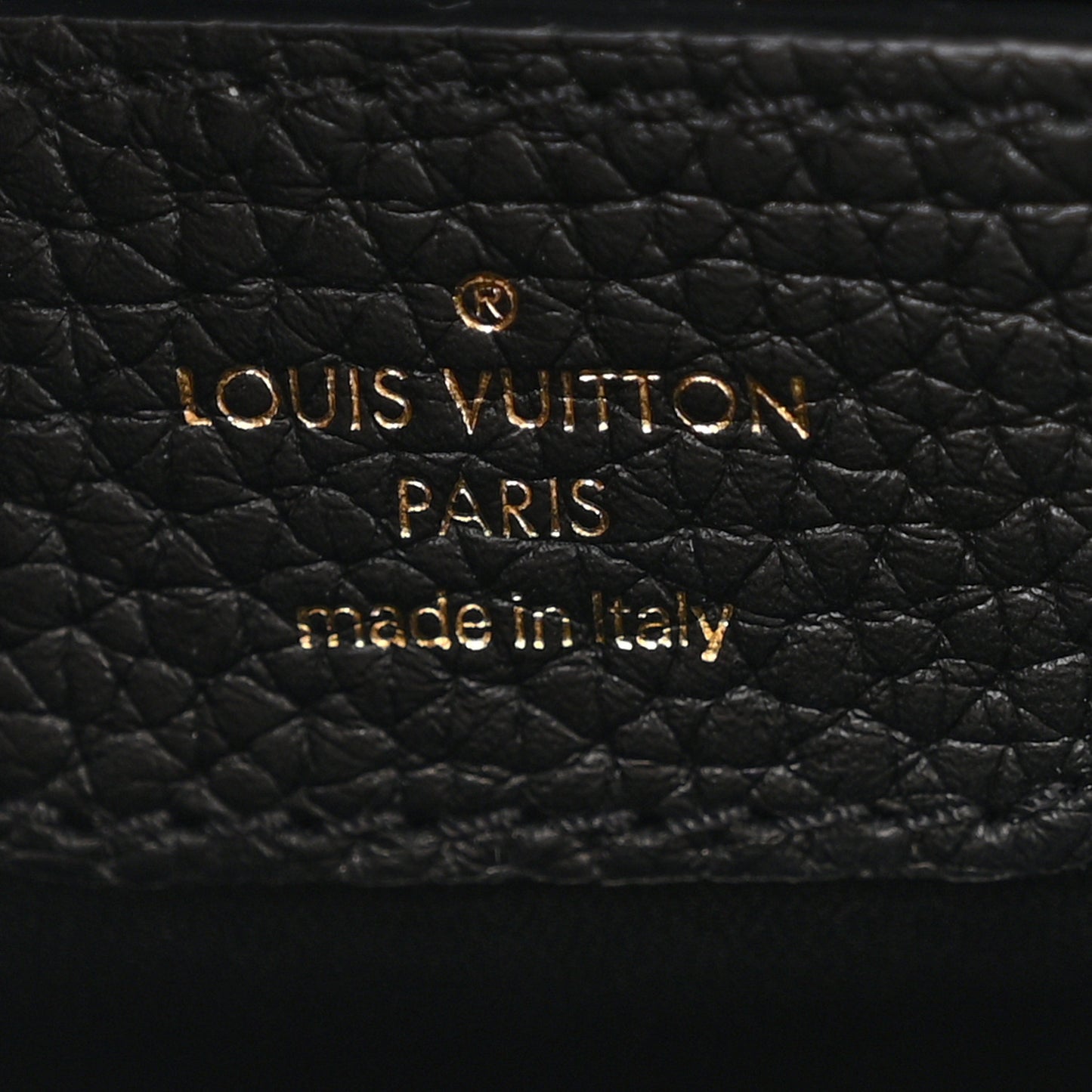 Taurillon Capucines MM Black Arizona Beige Ruby Red