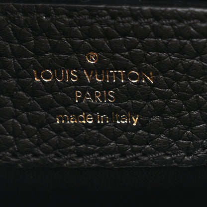 Louis Vuitton Taurillon Capucines MM Black Arizona Beige Ruby Red 6 of 10