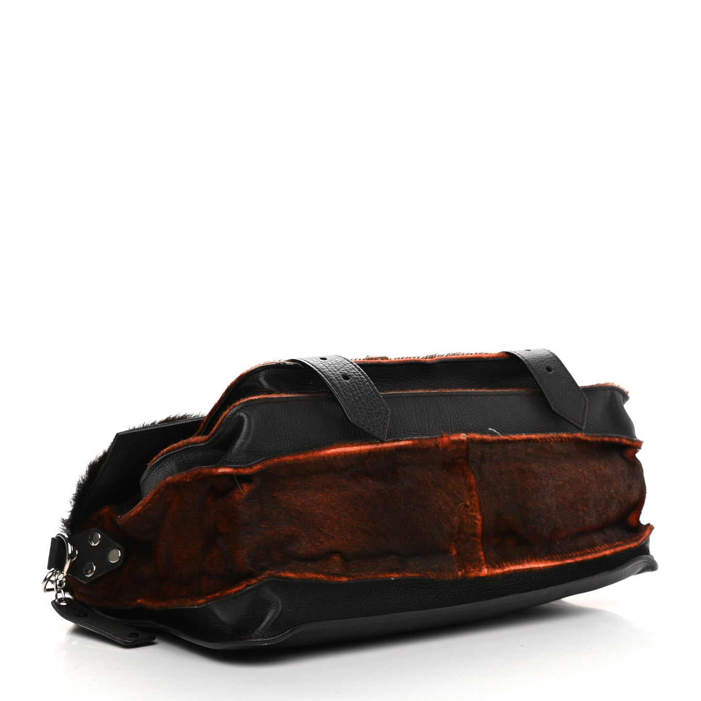 Calf Hair Leather PS1 Medium Satchel Chocolate