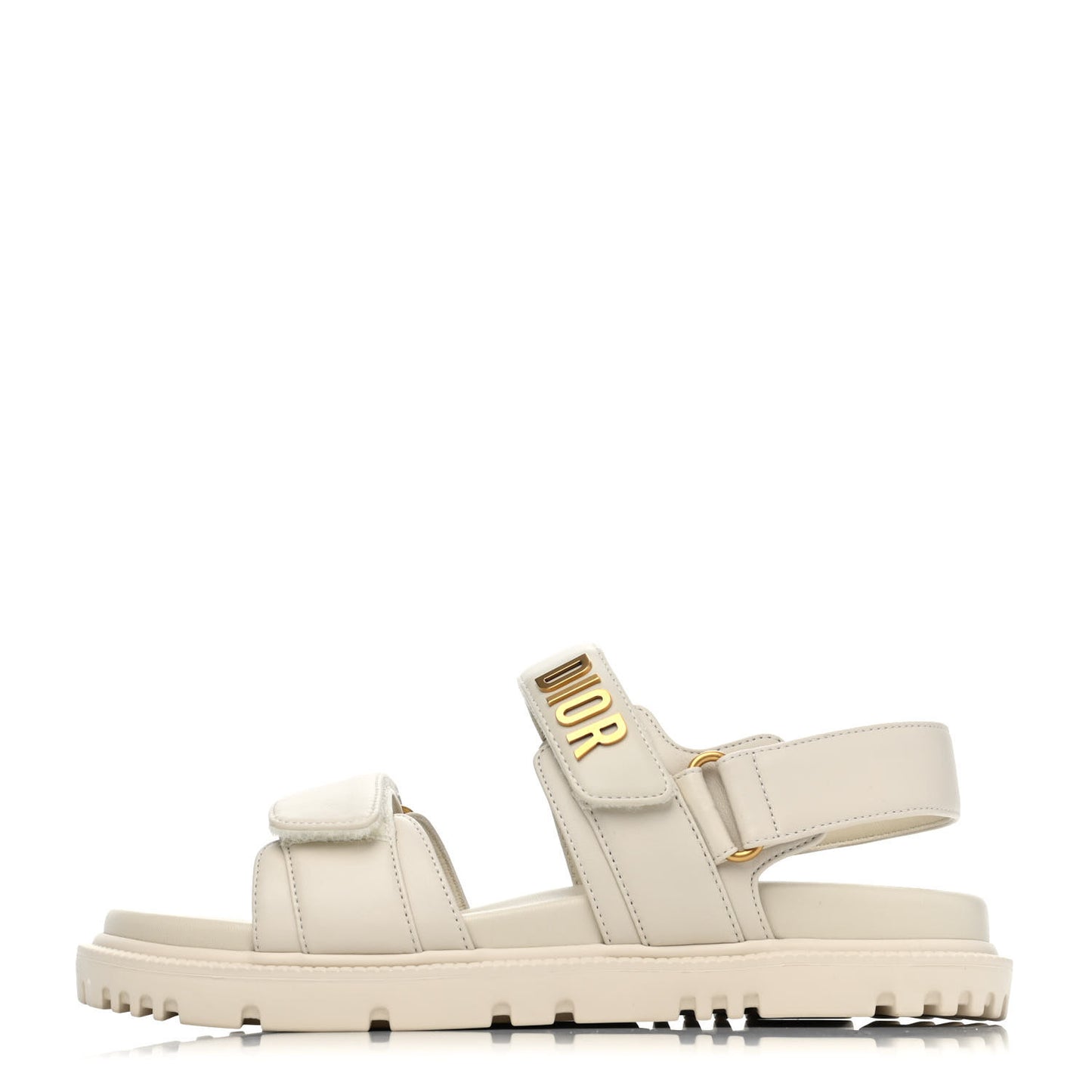 Lambskin Dioract 10mm Sandals 36.5 Off White