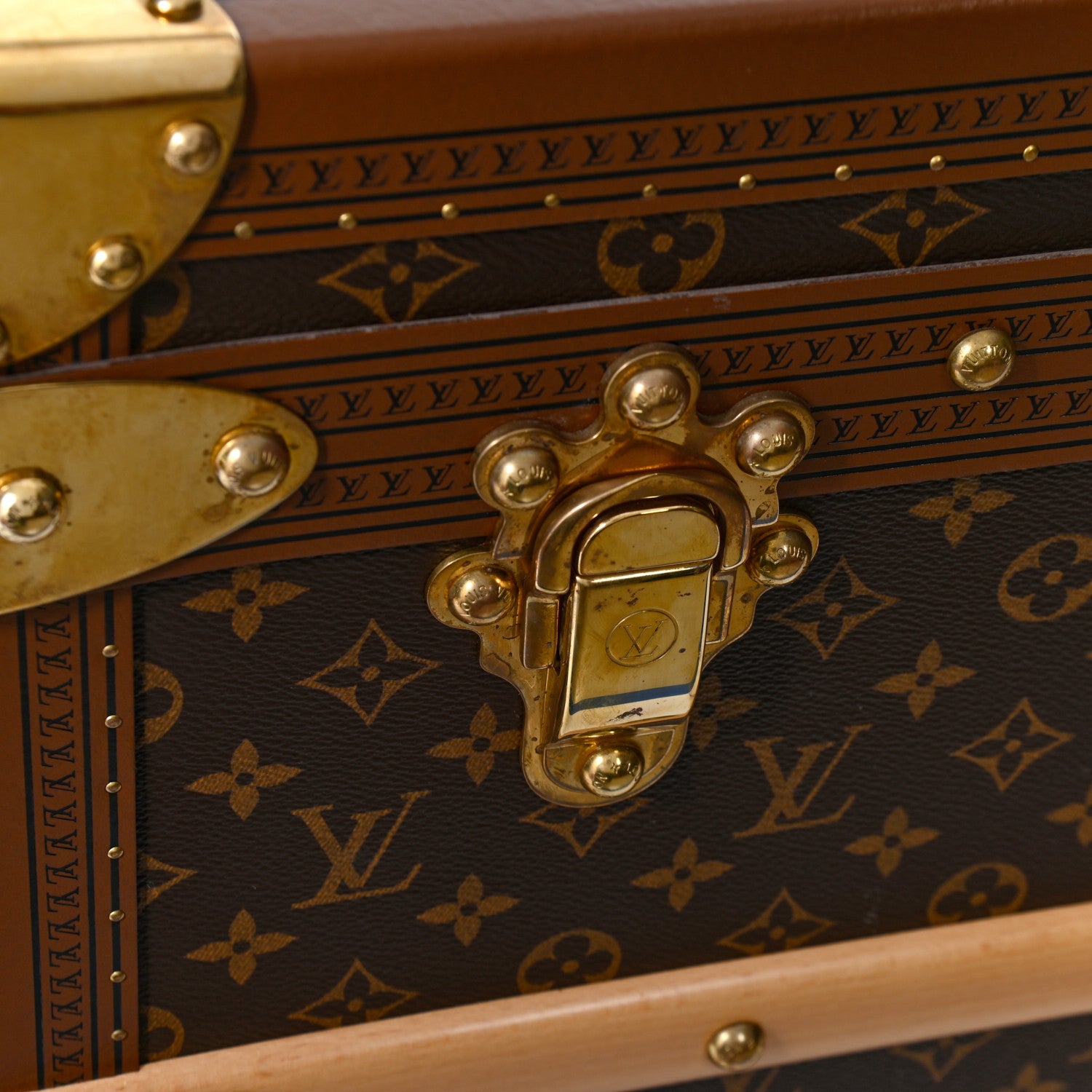 Louis Vuitton Monogram Malle Courrier Lozine Trunk 110 10 of 12