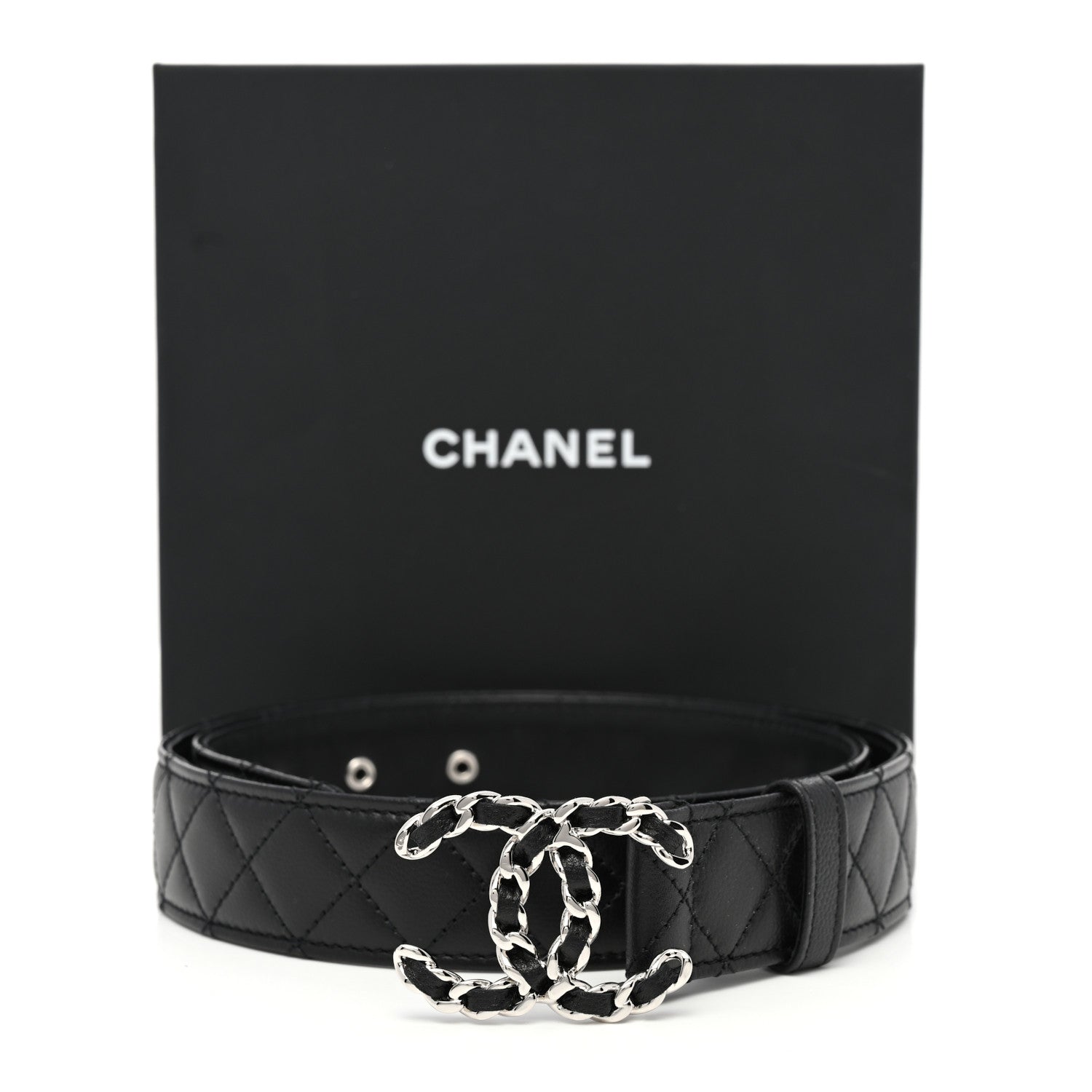 Chanel Caviar Quilted CC Chain Belt 80 32 Black 7 of 7