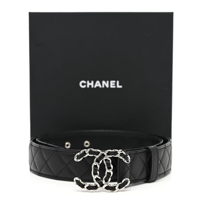 Chanel Caviar Quilted CC Chain Belt 80 32 Black 7 of 7