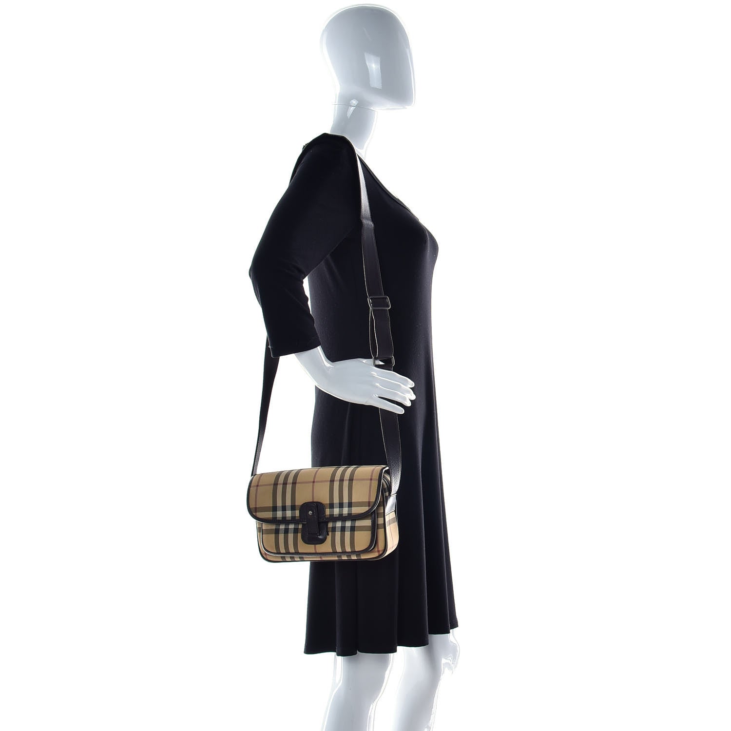 Burberry House Check Crossbody Camera Bag Antique Yellow Brown 3 of 21