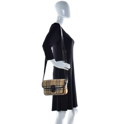 Burberry House Check Crossbody Camera Bag Antique Yellow Brown 3 of 21