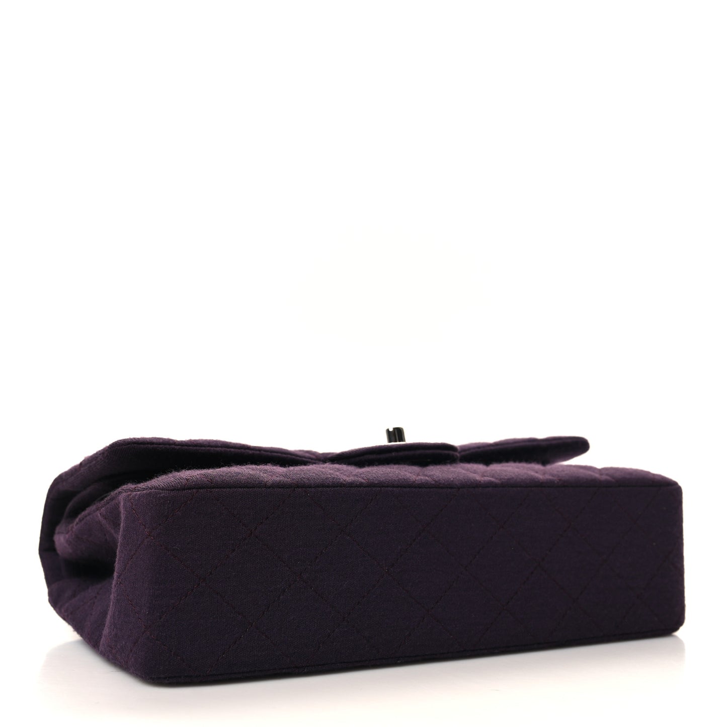 Jersey Quilted Medium Double Flap Purple