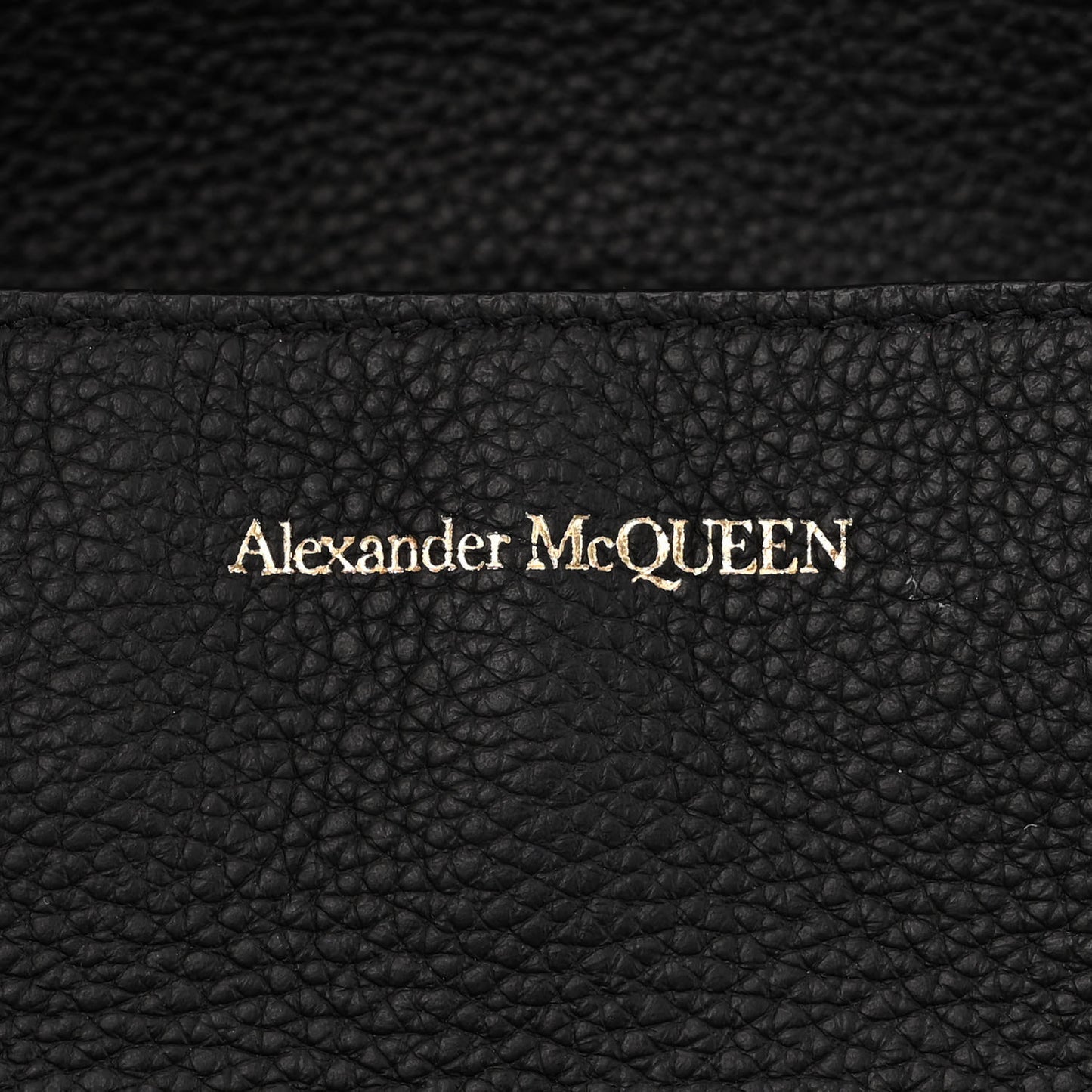 Grained Calfskin Small Skull Crossbody Black