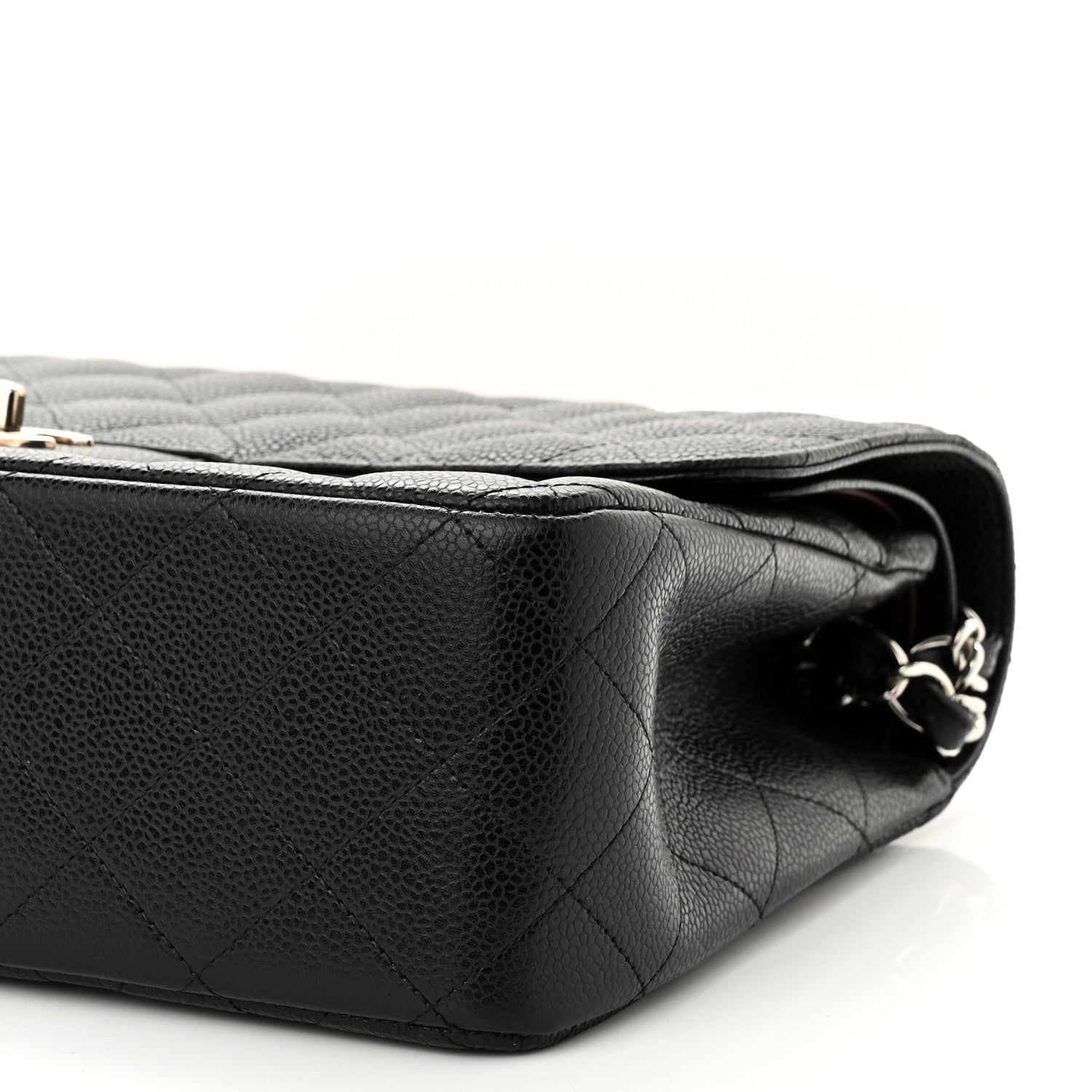 Chanel Caviar Quilted Jumbo Double Flap Black 10 of 12