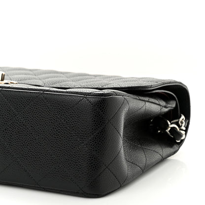 Chanel Caviar Quilted Jumbo Double Flap Black 10 of 12