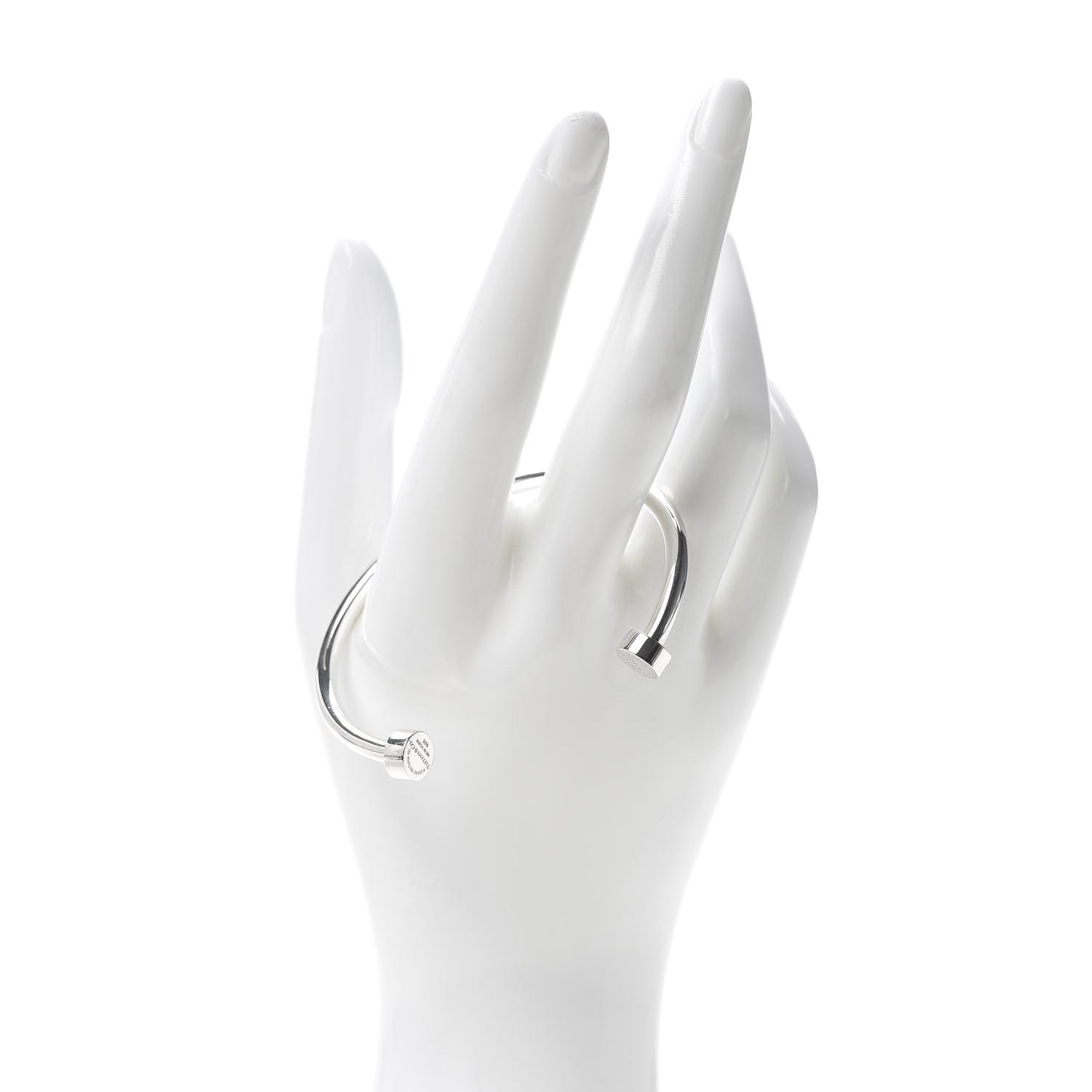 Sterling Silver Return to Narrow Circle Edge Cuff Bracelet