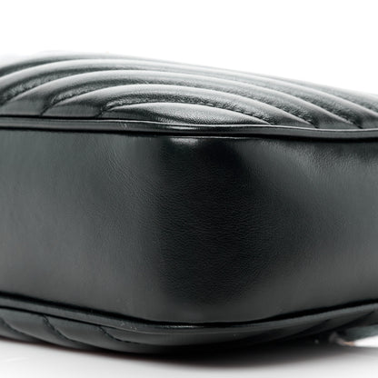 Saint Laurent Calfskin Matelasse Monogram Lou Camera Bag Black 10 of 13