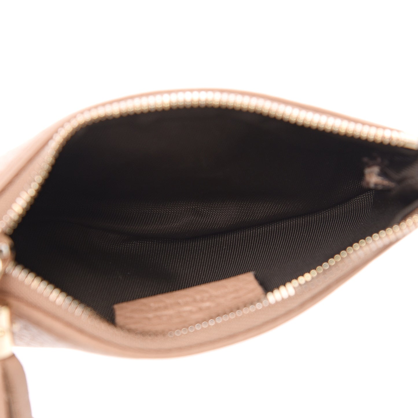 Pebbled Calfskin Soho Key Case Camelia