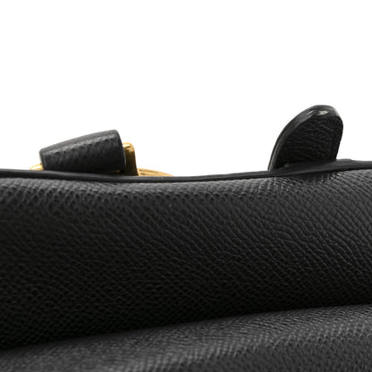 Christian Dior Grained Calfskin Saddle Bag Black 12 of 12