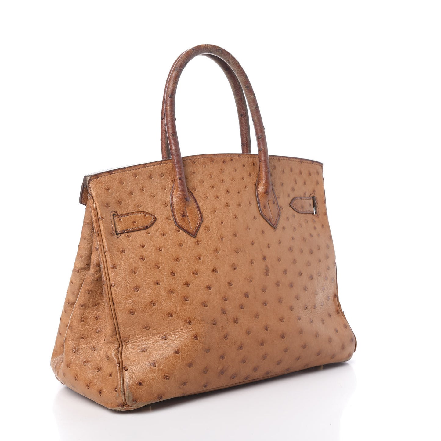 Ostrich Birkin 30 Gold