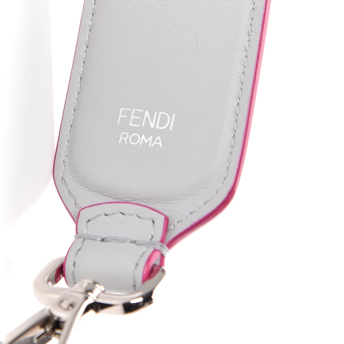 Vitello Century Fun Fair Metal Studded Mini Strap You Grigio Perla Multicolor
