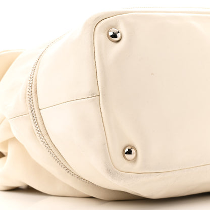Chanel Calfskin Large Expandable Paris London Flap Bag White 8 of 11