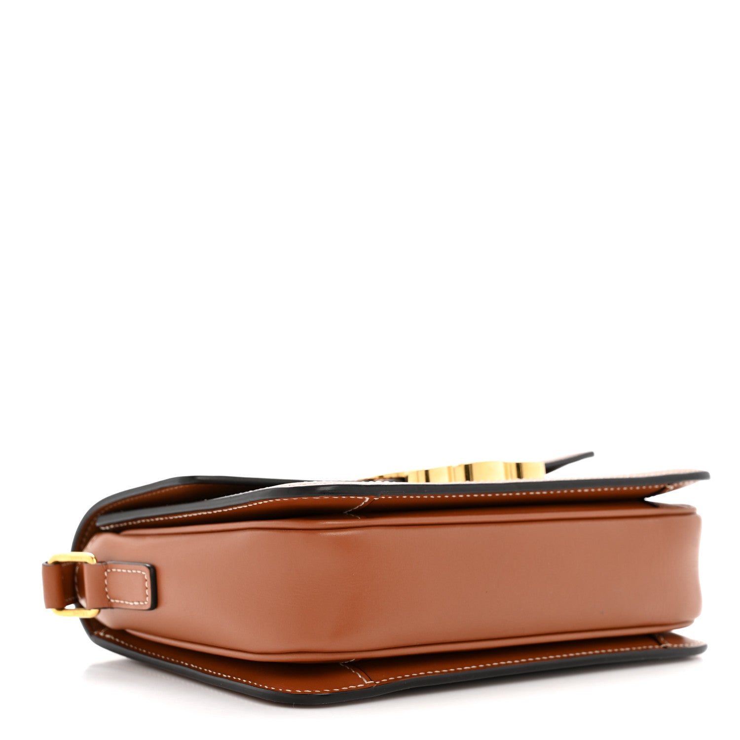 Celine Calfskin Triomphe Canvas Teen Triomphe Bag Tan 4 of 13