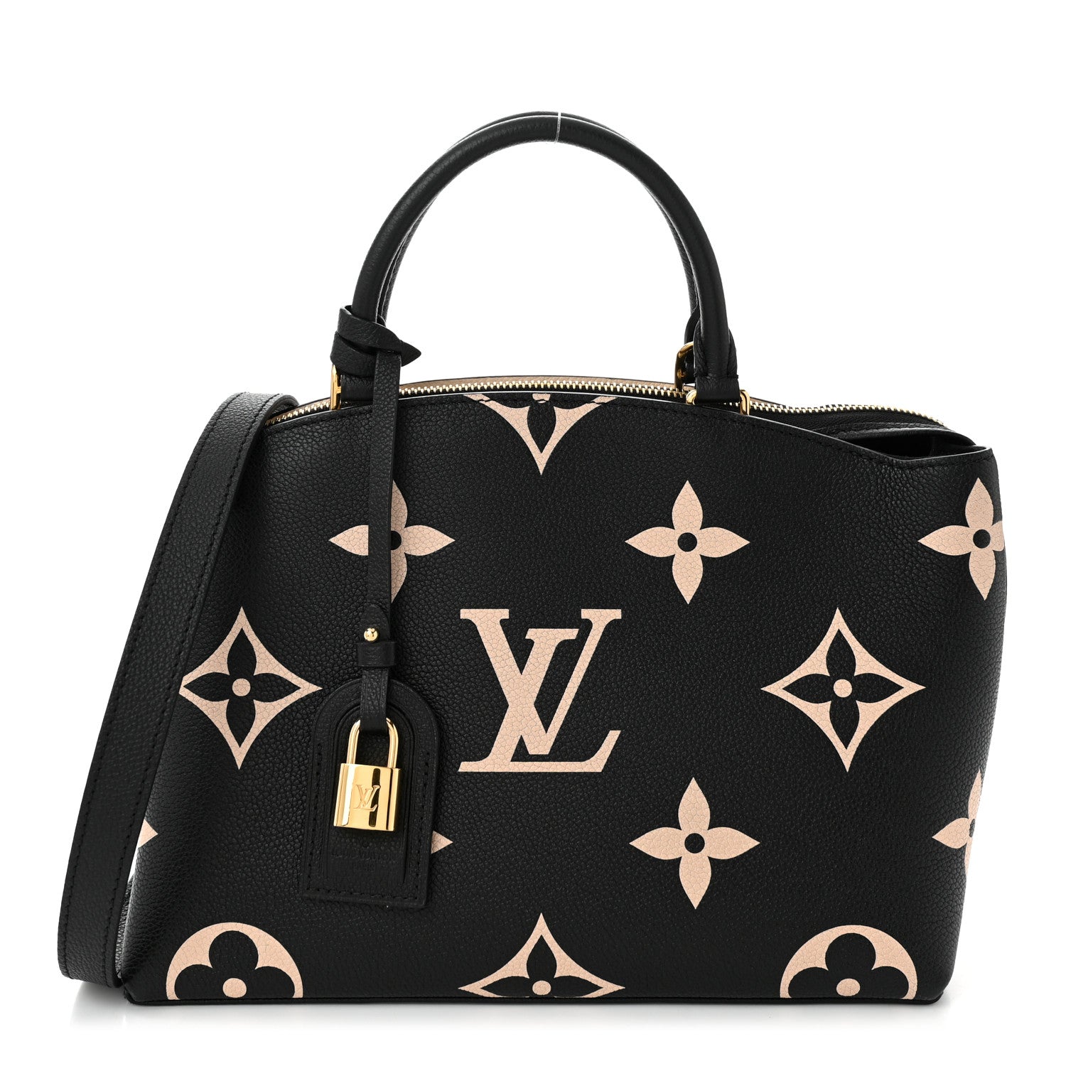 Louis Vuitton Empreinte Monogram Giant Petit Palais Black Beige 1 of 9