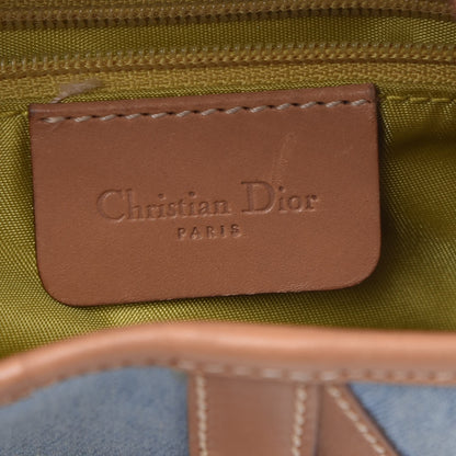 Christian Dior Denim Calfskin Saddle Bag Blue 6 of 12