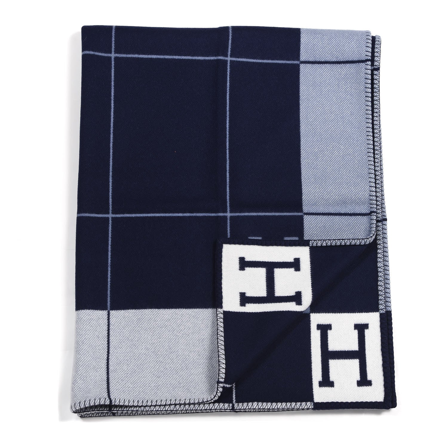 Hermes Wool Cashmere Avalon III Blanket Caban Ecru 2 of 4